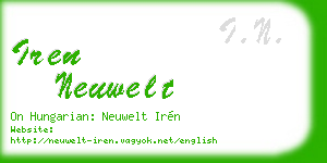 iren neuwelt business card